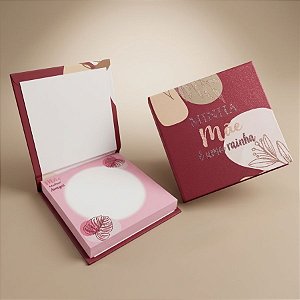 Bloco de Anotações Marrom e Vinho - Minha Mãe é uma Rainha - 8cm - 1 unidade - Rizzo