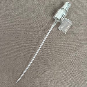 Válvula Spray Mini - Prata com Tampa Transparente - T18 - 1 unidade - Rizzo