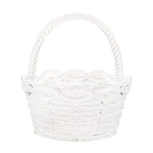 Cesta Decorativa de Vidro Redonda - 13cm - 1 unidade - Cromus - Rizzo