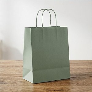 Sacola de Papel G 32x26,5x13cm - Eucalipto - 10 unidades - Cromus - Rizzo
