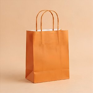 Sacola de Papel G 32x26,5x13cm - Caramelo - 10 unidades - Cromus - Rizzo