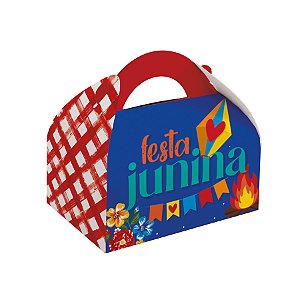 Caixa Maleta Kids - Festa Junina Arraiá - 12x8x7cm - 10 unidades - Cromus - Rizzo