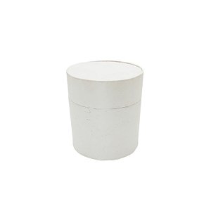 Caixa de Papel Rígido Redonda Branco - 10x9cm - 1 unidade - Rizzo