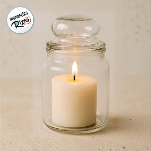 Pote de Vidro com Tampa Hermética - 9,3x3,3cm - 100ml - 1 unidade - Rizzo