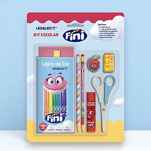 Kit Escolar Fini - 18 peças - 1 unidade - Fini - Rizzo