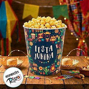 Balde de Pipoca - Festa Junina Figuras - 1 unidade - Rizzo