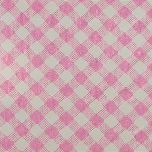 Tecido Autocolante Xadrez 50x30cm - Rosa - 1 unidade - Rizzo