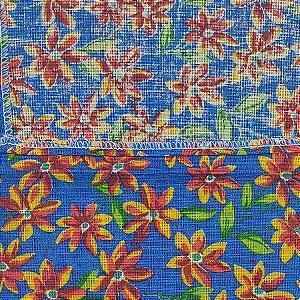 Guardanapo Chita Flor Azul Escuro - 40x40cm - 1 unidade - Rizzo
