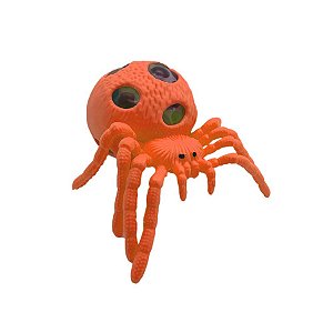 Brinquedo Cute Spider - Laranja - 1 unidade - Rizzo