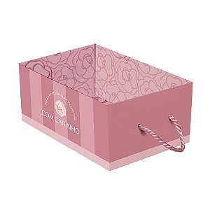 Caixote de Papel Cartão com Alça - Camélia - 1 unidade - Cromus - Rizzo