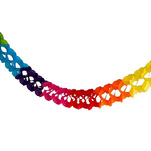 Enfeite Sanfonado Decorativo de Papel - Colorido  - 1 unidade - Rizzo