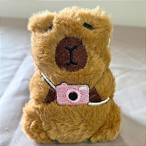 Capirava Chaveiro De Pelucia Com Espelho Duplo - Com Camera - 10x8,5cm - 1 unidade - Rizzo