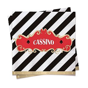 Guardanapo Cromus - Festa Cassino - 25cm x 25cm - 20 unidades - Cromus - Rizzo