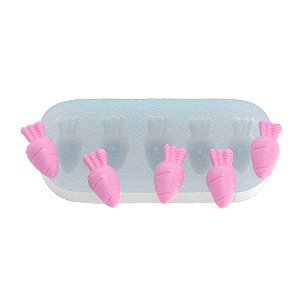 Molde de Silicone Quinteto de Cenourinhas Ref. 273 Flexarte Rizzo Confeitaria