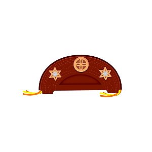 Chapéu Cangaceiro Adulto De Festa Junina - 38x25cm - 1 unidade - Piffer - Rizzo