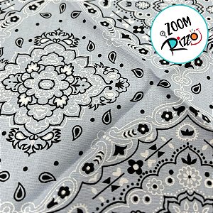 Bandana Estampada  - Azul Claro - 1 unidade - Rizzo