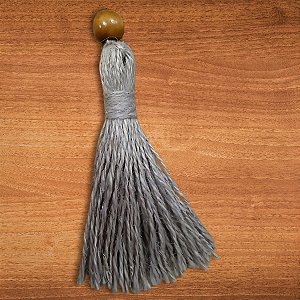 Tassel Decorativo Artesanal - Cinza - 1 unidade - Rizzo