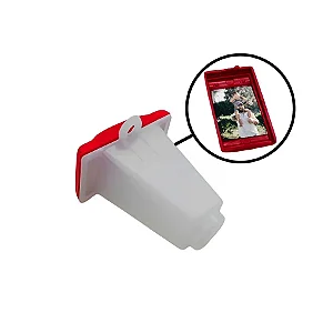 Monóculo Fotográfico com Foto - Vermelho - 1 unidade - Rizzo Personalize