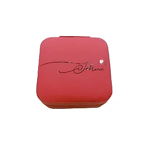 Mini Porta Joias Personalizado - Nome com Coração - Rosa Escuro - 1 unidade - Rizzo Personalizado