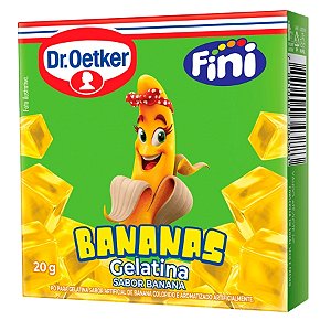 Pó Para Gelatina - Sabor Banana - 20g - 1 unidade - Fini - Rizzo