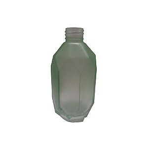 Frasco para Perfumaria de Vidro Heptagonal - Porto Verde Fosco - 230ml - 1 unidade - Rizzo