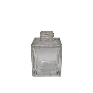 Frasco para Perfumaria de Vidro Cubo -Transparente - 100ml - 1 unidade - Rizzo