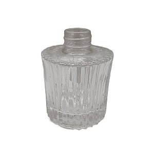 Frasco para Perfumaria de Vidro Redondo - Napoli Transparente - 120ml - 1 unidade - Rizzo