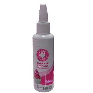 Corante SoftGel Rosa Pink 15g Mago