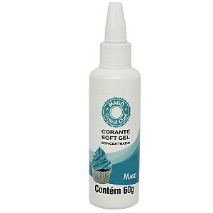 Corante SoftGel Azul Turquesa 60g Mago