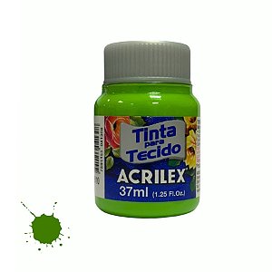 Tinta Para Tecido 37ml - Verde Folha - 1 unidade - Acrilex - Rizzo