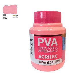 Tinta Fosca Artesanato PVA 100ml - Rosa - 1 unidade - Acrilex - Rizzo