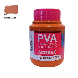 Tinta Fosca Artesanato PVA 100ml - Cerâmica Clara - 1 unidade - Acrilex - Rizzo