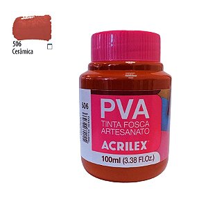 Tinta Fosca Artesanato PVA 100ml - Cerâmica - 1 unidade - Acrilex - Rizzo