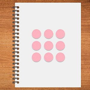 Adesivo Pontinho Rosa Claro - 1,5x1,5cm - 100 unidades - Stickr - Rizzo