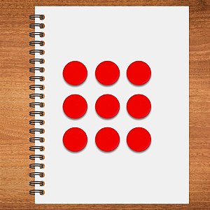 Adesivo Pontinho Vermelho - 1,5x1,5cm - 100 unidades - Stickr - Rizzo