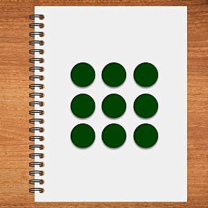 Adesivo Pontinho Verde - 1,5x1,5cm - 100 unidades - Stickr - Rizzo