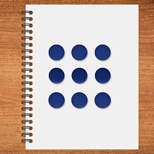 Adesivo Pontinho Azul - 1,5x1,5cm - 100 unidades - Stickr - Rizzo