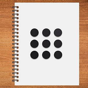 Adesivo Pontinho Preto - 1,5x1,5cm - 100 unidades - Stickr - Rizzo