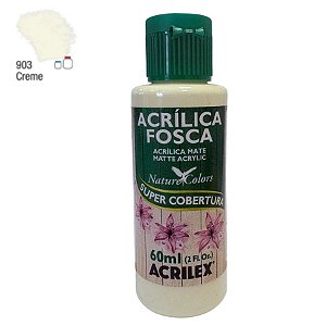 Tinta Acrílica Fosca 60ml - Creme - 1 unidade - Acrilex - Rizzo