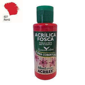 Tinta Acrílica Fosca 60ml - Romã - 1 unidade - Acrilex - Rizzo