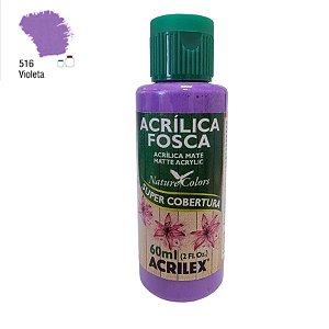 Tinta Acrílica Fosca 60ml - Violeta - 1 unidade - Acrilex - Rizzo
