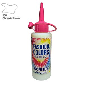 Tinta Aquarela Para Tecido 60ml - Incolor Clareador - 1 unidade - Acrilex - Rizzo