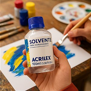 Solvente para Manualidades - 100ml - 1 unidade - Acrilex - Rizzo
