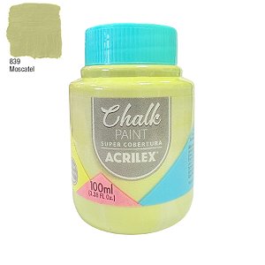 Tinta Chalk Paint 100ml - Moscatel - 1 unidade - Acrilex - Rizzo