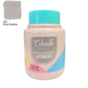 Tinta Chalk Paint 100ml - Rosa Elisabete - 1 unidade - Acrilex - Rizzo