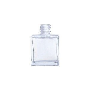 Frasco Para Perfumaria De Vidro Cubo - Transparente - Rosca 18/415 - 50ml - 1 unidade - Rizzo