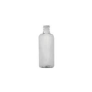 Frasco Para Cosmético De Plástico PET Oval - Transparente - Rosca 24/410 - 120ml - 1 unidade - Rizzo