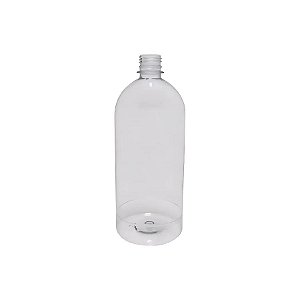 Frasco Para Perfumaria De Plástico PET Transparente - Rosca 28/410 - 1 Litro - 1 unidade - Rizzo