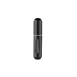 Porta Perfume de Vidro Portátil - Preto - 5ml - 7,5cm - 1 unidade - Rizzo