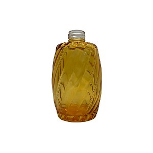 Frasco Para Perfumaria de Vidro Torcido sem Tampa - Mel - 250ml - Rosca 28/410 - 1 unidade - Rizzo